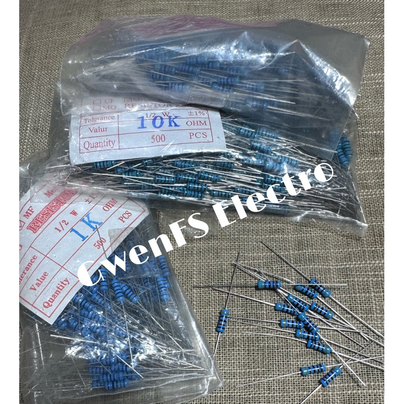 SCOOYUCK 100 Stück Metallfilm-Widerstände – 10 Ohm, 1/2W, 1% Toleranz – Für DIY & Elektronikprojekte