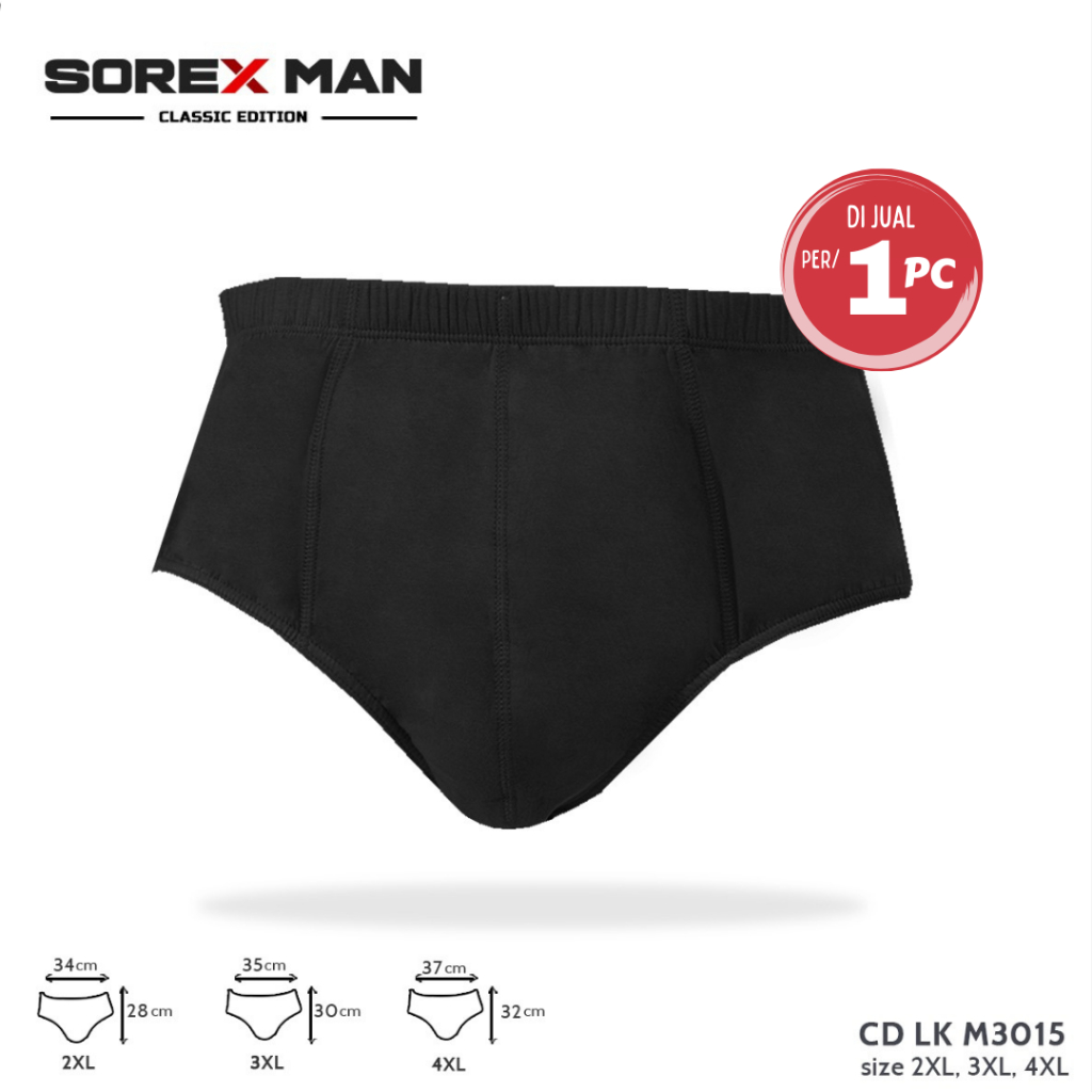 Sorex Man Extrasize Jumbo Men's Underwear CD Adem Brief 3015 | Shopee ...