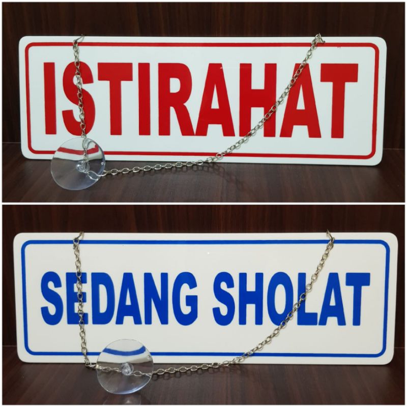 Acrylic sign Rest - Praying Already Has A Glass Chain & Shovel | Shopee ...