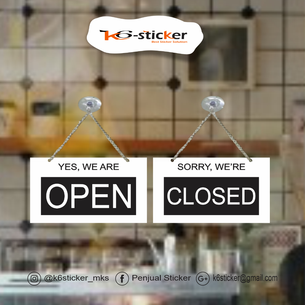 Open CLOSE Acrylic Sign Acrylic-Open Closed / Open CLOSE (2 faces ...