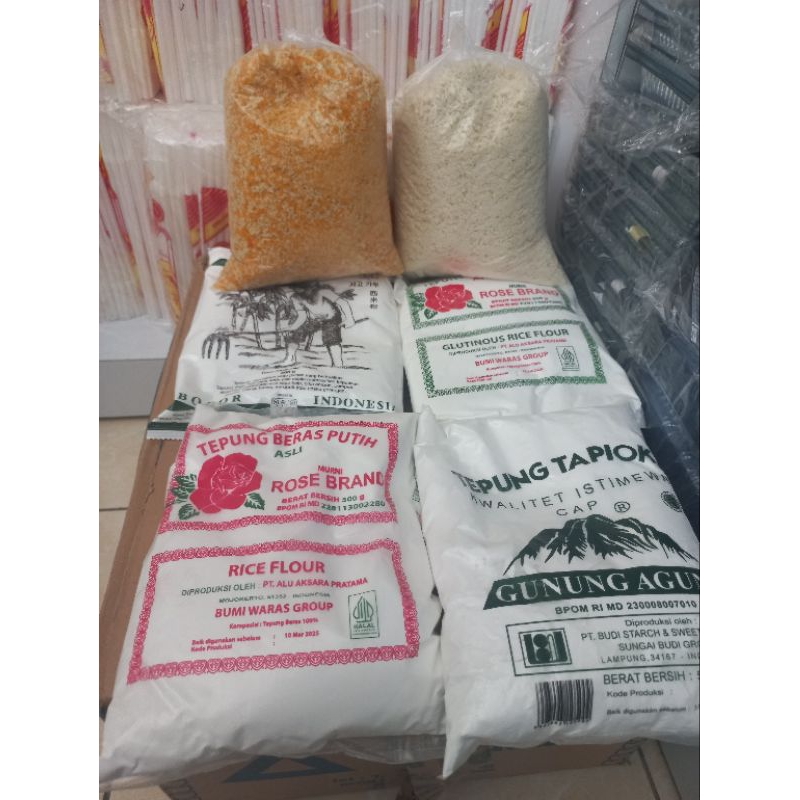 Assorted flour 500g rice, sago, tapioca, bread, panir | Shopee Philippines