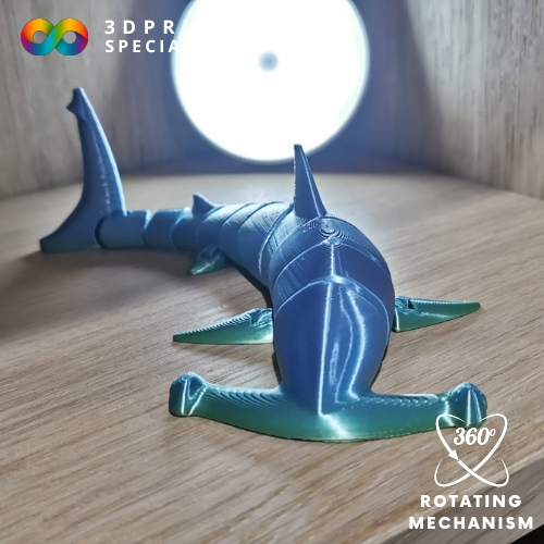 Articulated Hammer Head Shark Toy Articulated Flexible Hammer Head