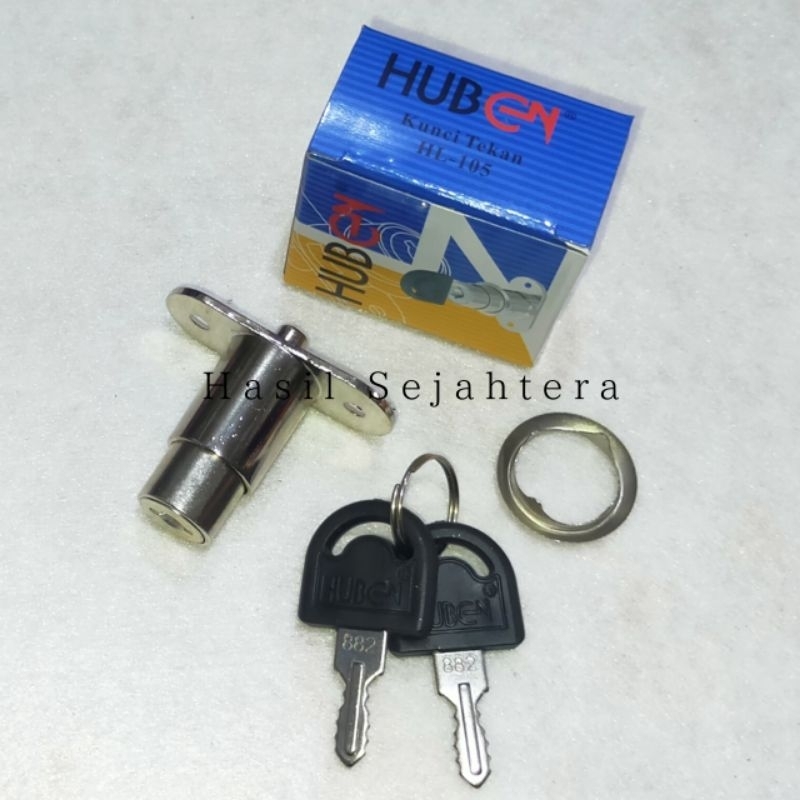 Huben Push Lock HL 105 Sliding Cupboard Door Drawer Lock Push Button ...