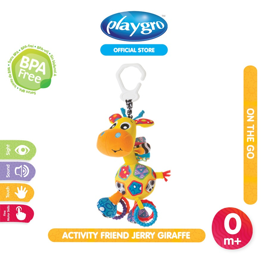 Playgro Activity friends Jerry Giraffe rattle toy | Shopee Philippines