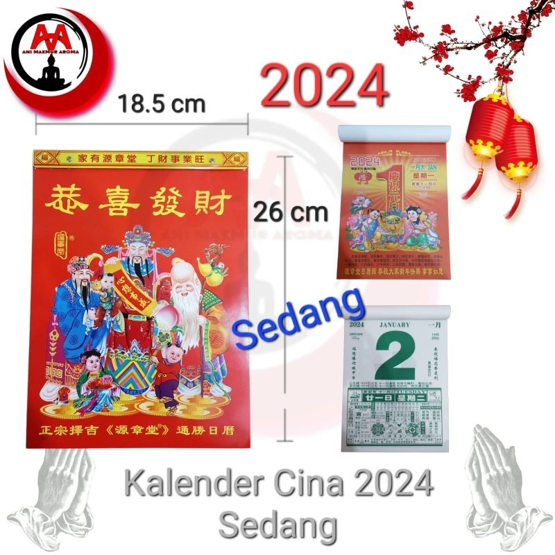 Chinese Hong Kong Calendar Calendar Ripped Daily New Year 2024 Medium