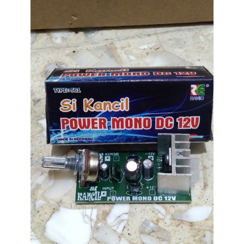 Power KIT MINI MONO SI KANCIL 12V DC TDA2003 PLUS TONE AMPLI AMPLIFIER