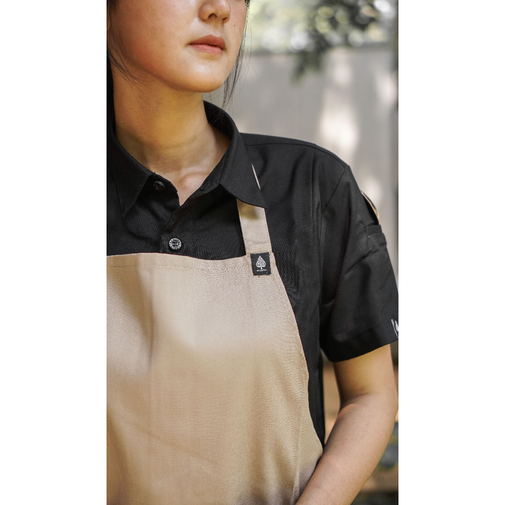 Light-Drill Full Apron / Chef Apron / Kitchen Apron / Aksara Apron ...