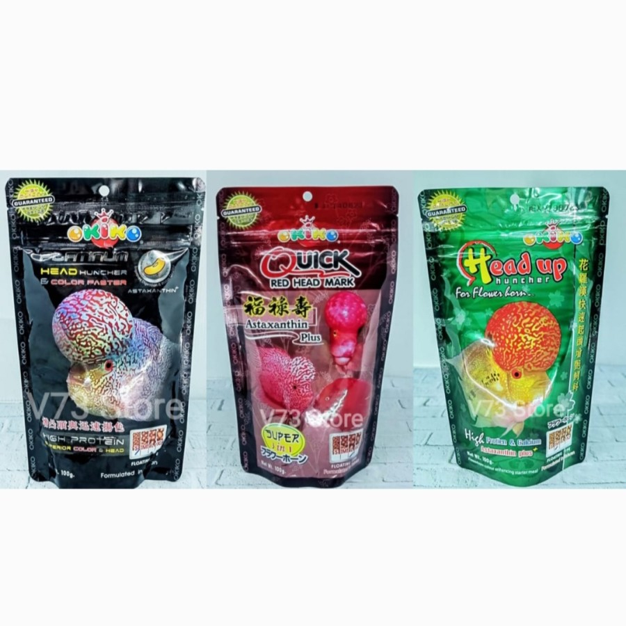 Louhan OKIKO Pellets (PLATINUM, HEAD UP, QUICK RED) Original THAILAND ...