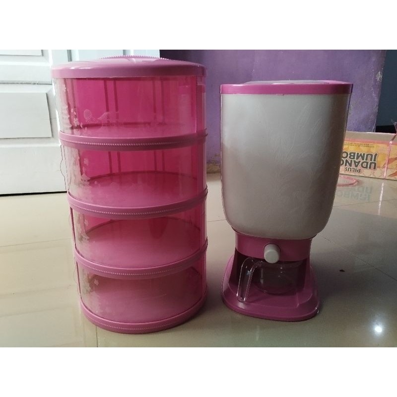 Rice dispenser package and food hood rack | Shopee Philippines