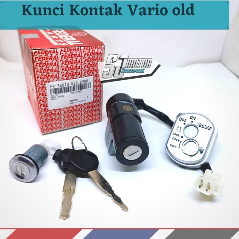 Ignition Key Assy Set Saddle Seat Federal Vario 110 Old Carburetor Not ...
