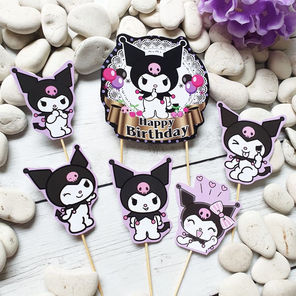 kuromi-cake-topper-6pcs-shopee-philippines