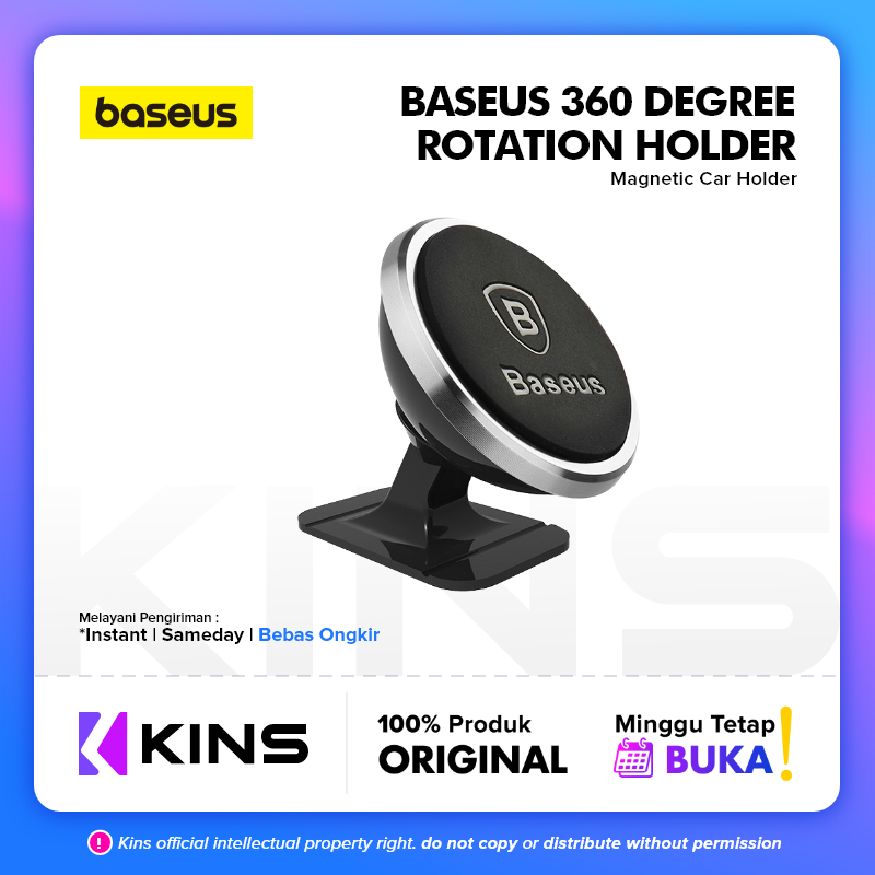 Baseus 360 Degree Rotation Universal Magnetic Car Holder (Post Type ...