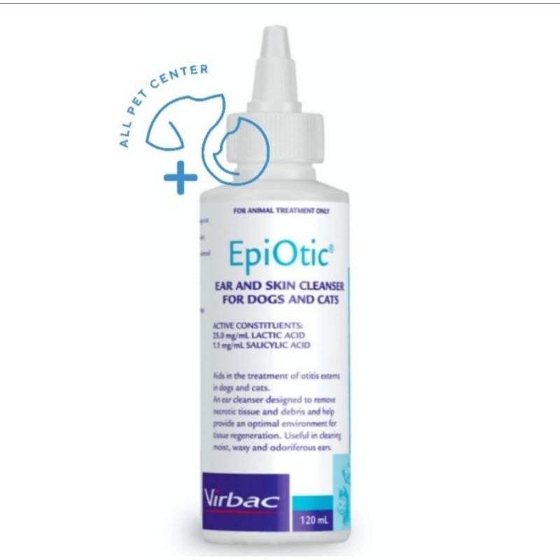 Virbac EPI OTIC Dog Cat Ear Cleaner 120ml Original Seal Bottle | Shopee ...