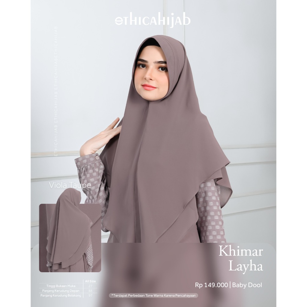 Ethica Khimar Layha Syar'i Instant Muslimah Hijab | Shopee Philippines