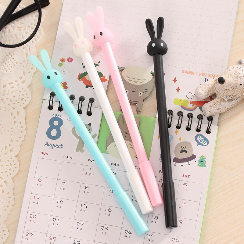 Rabbit-Shaped Gel Pen Cute Patterned Gel Pen/ | Shopee Philippines