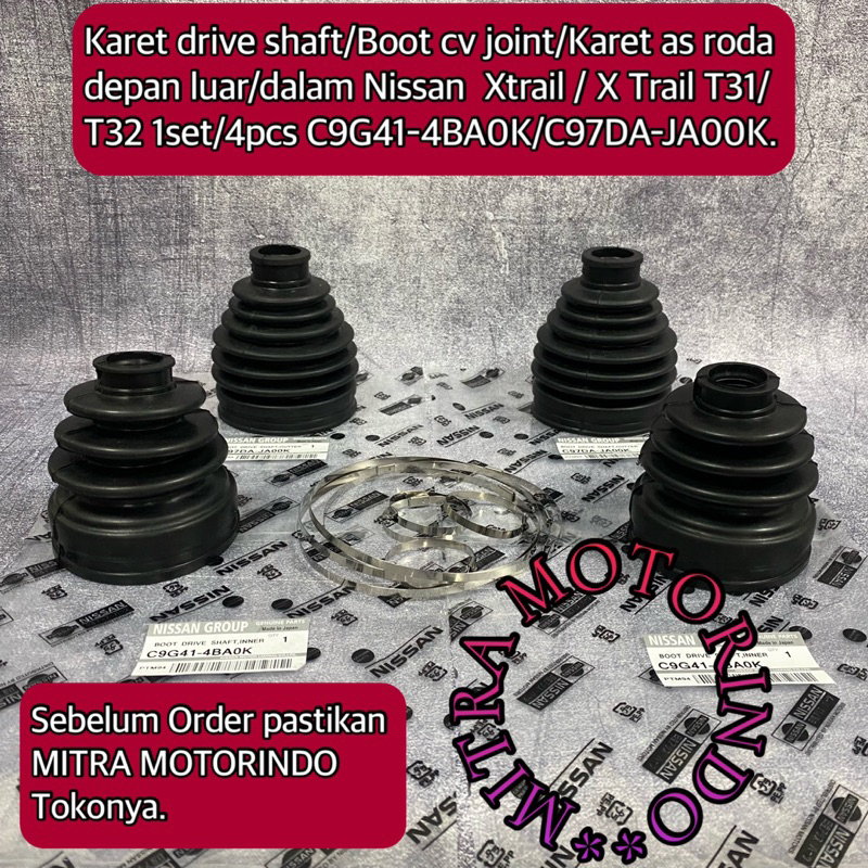 Rubber Drive Shaft/Boot Cv Joint/Rubber Axle Front Outer/In Nissan Xtrail/Xtrail T31/T32 1Set