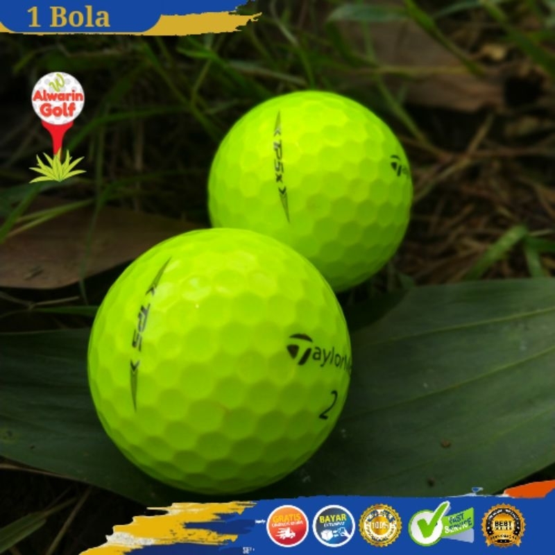 Taylormade Golf Ball TP5 TP5X Yellow Yellow Grade A Golf Ball Second