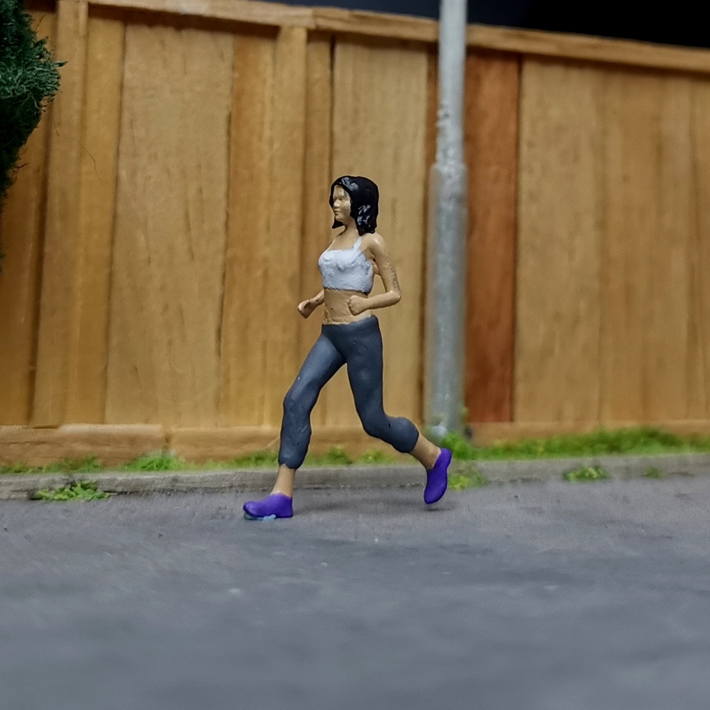 Figure 1 64 Women Jogging Diorama Mockup Figure Diecast Miniature Hot ...