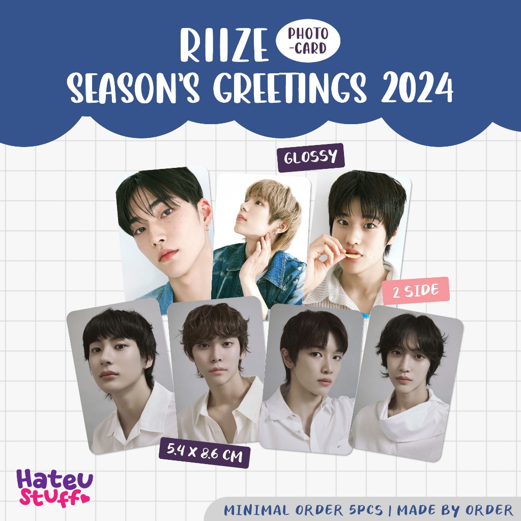 Riize Unofficial Photocard Season Greeting 2024 Shopee Philippines