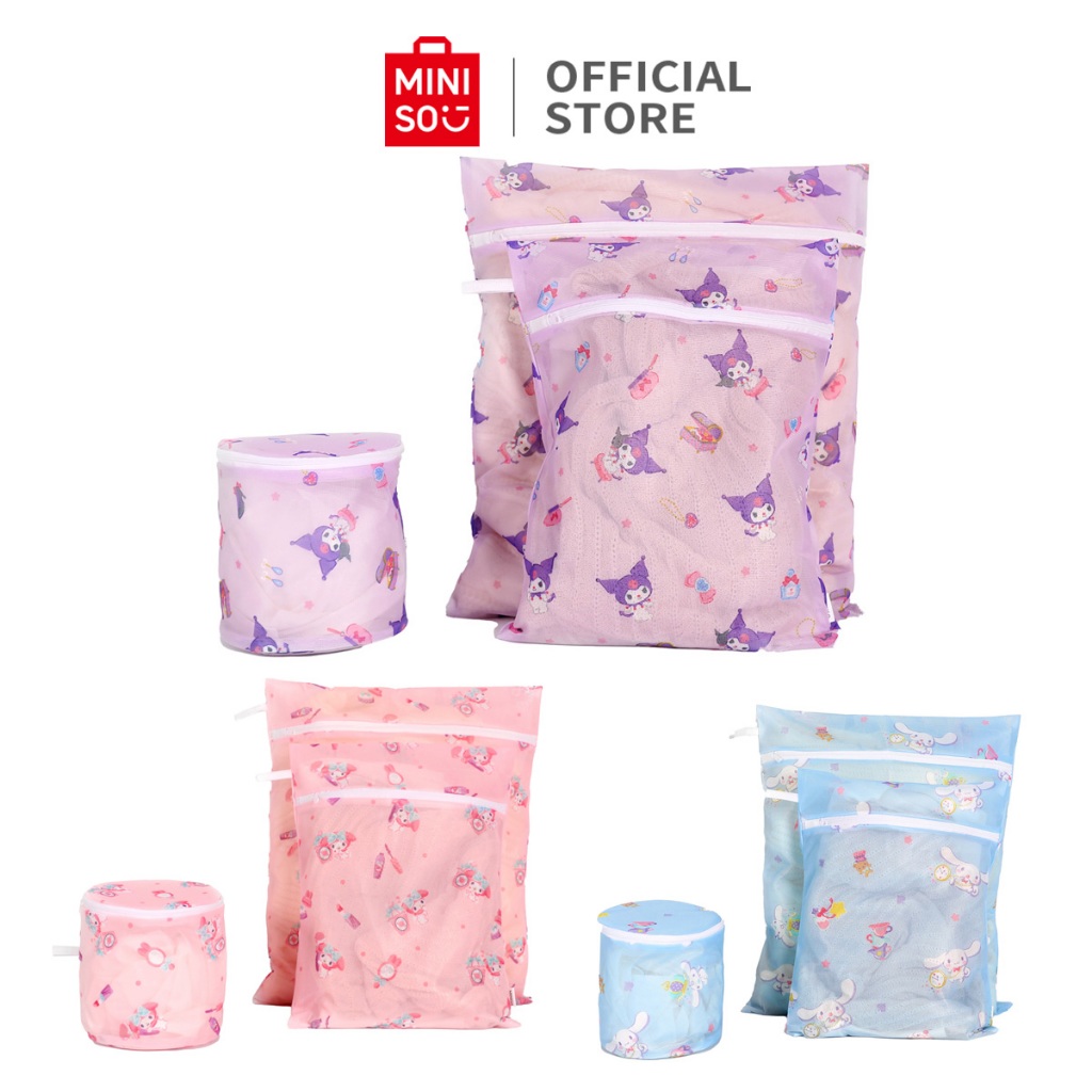Miniso X Sanrio Washing Bag Laundry Net Bag 3pcs Laundry Bag