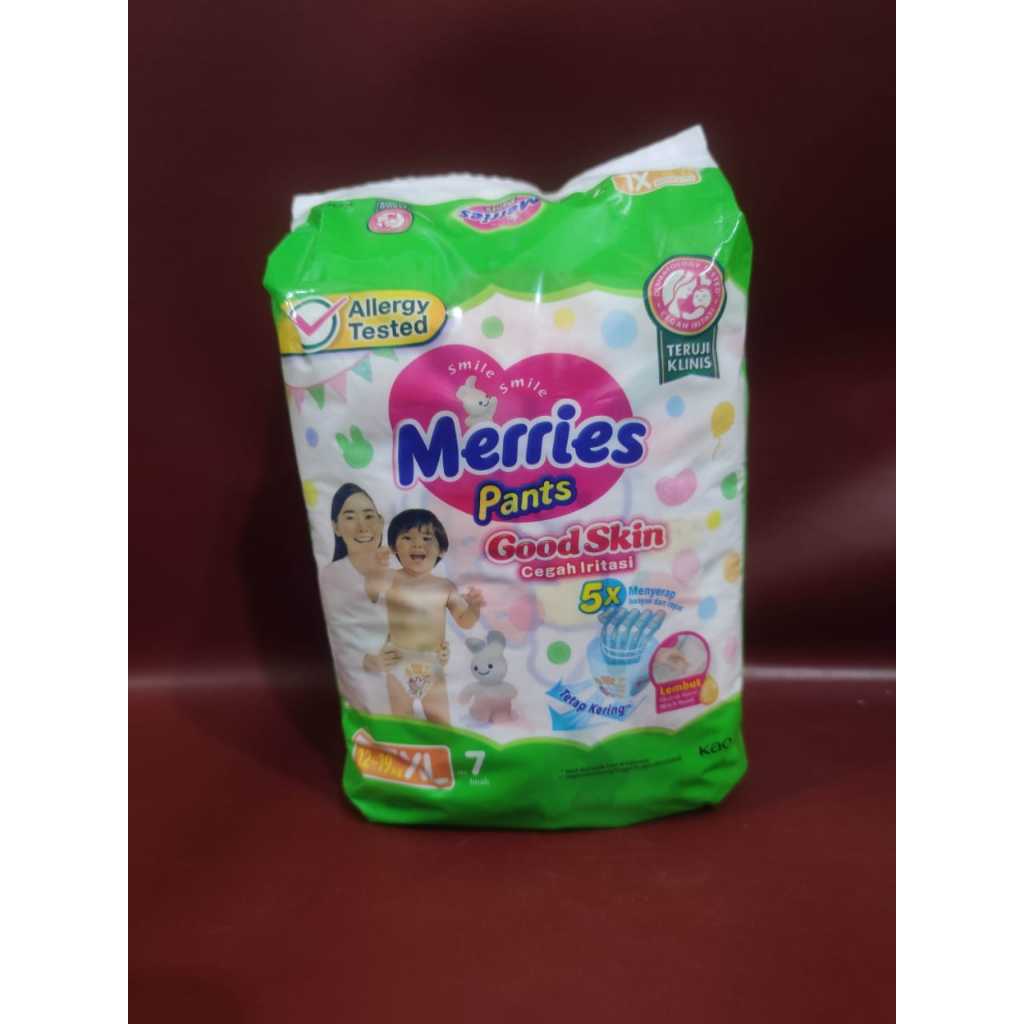 Merries Pants XL-7 - XL Size Baby Diapers contains 7 Pcs | Shopee ...