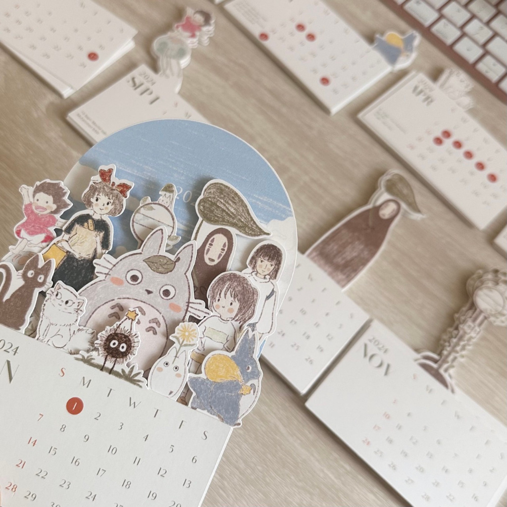 2025 GHIBLI CHARACTER CALENDAR / DESK CALENDAR / TABLE CALENDAR/ GHIBLI