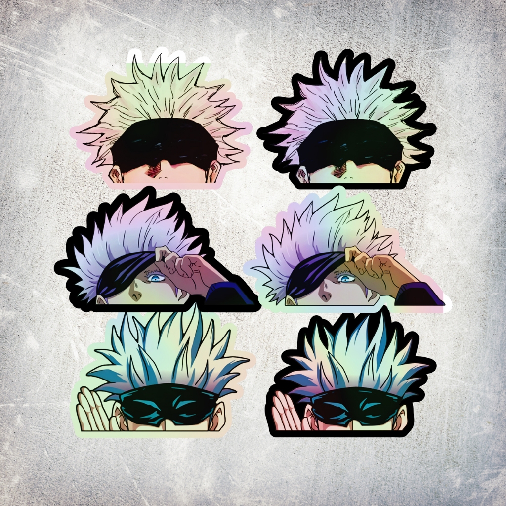 Anime GOJO SATORU JUJUTSU KAISEN HOLOGRAM STICKER | Shopee Philippines