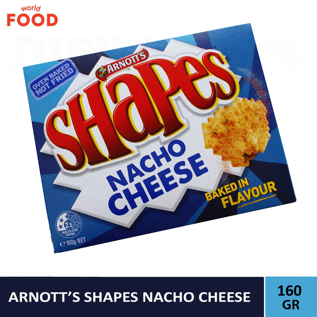 Arnott's SHAPES NACHO CHEESE 160GR | Shopee Philippines