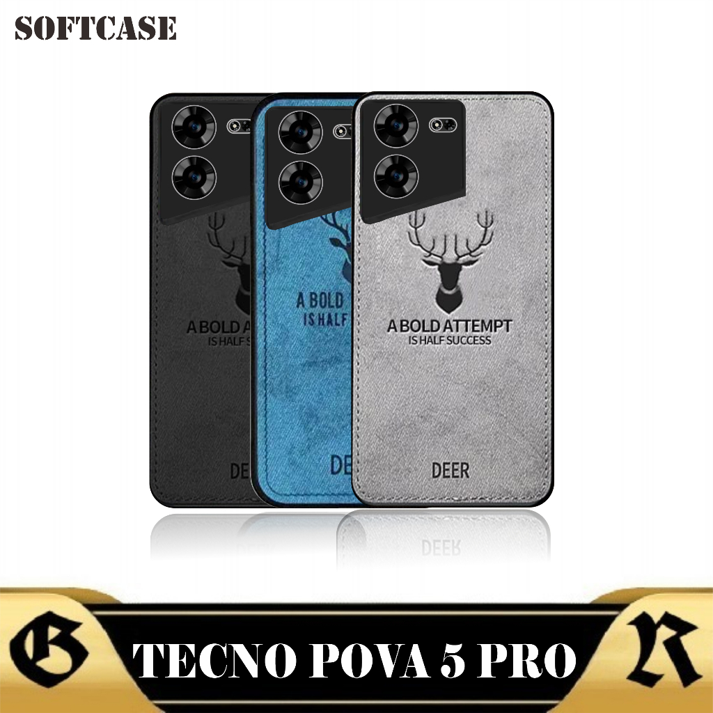 TECNO POVA 5 PRO Case Cover DEER Motif Canvas | Shopee Philippines