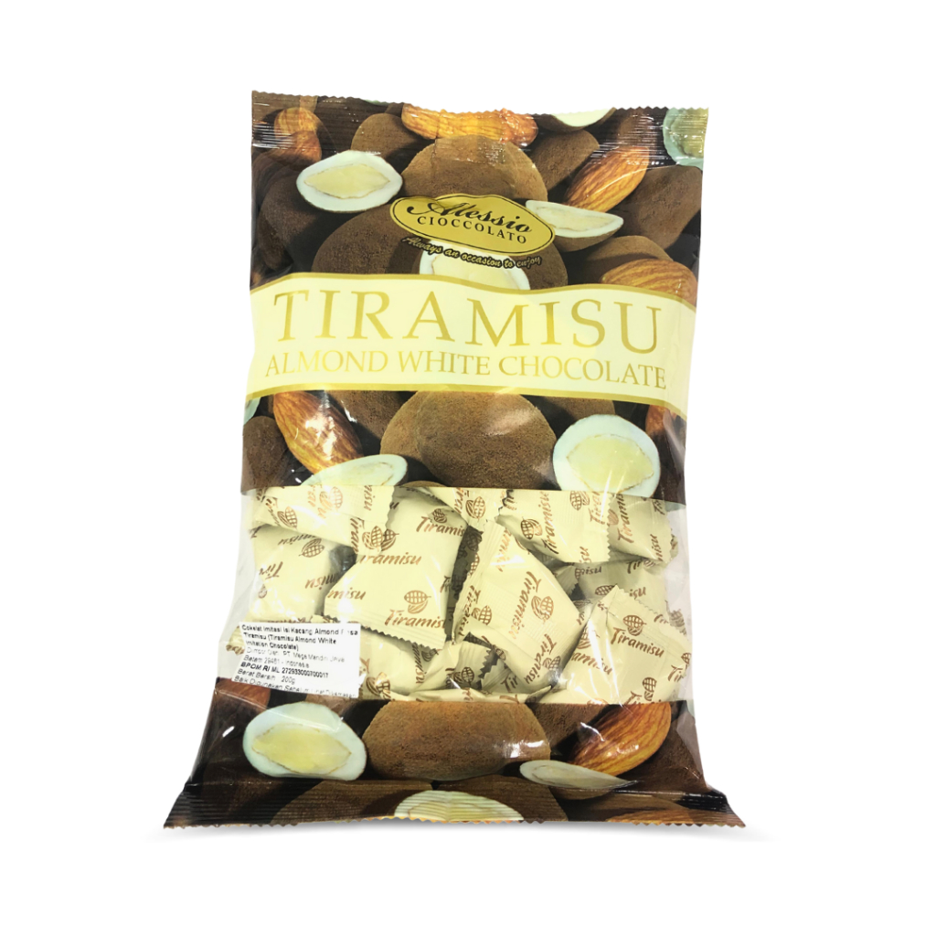 Tiramisu Almond White Chocolate 200gr | Alessio Cioccolato Tiramisu ...