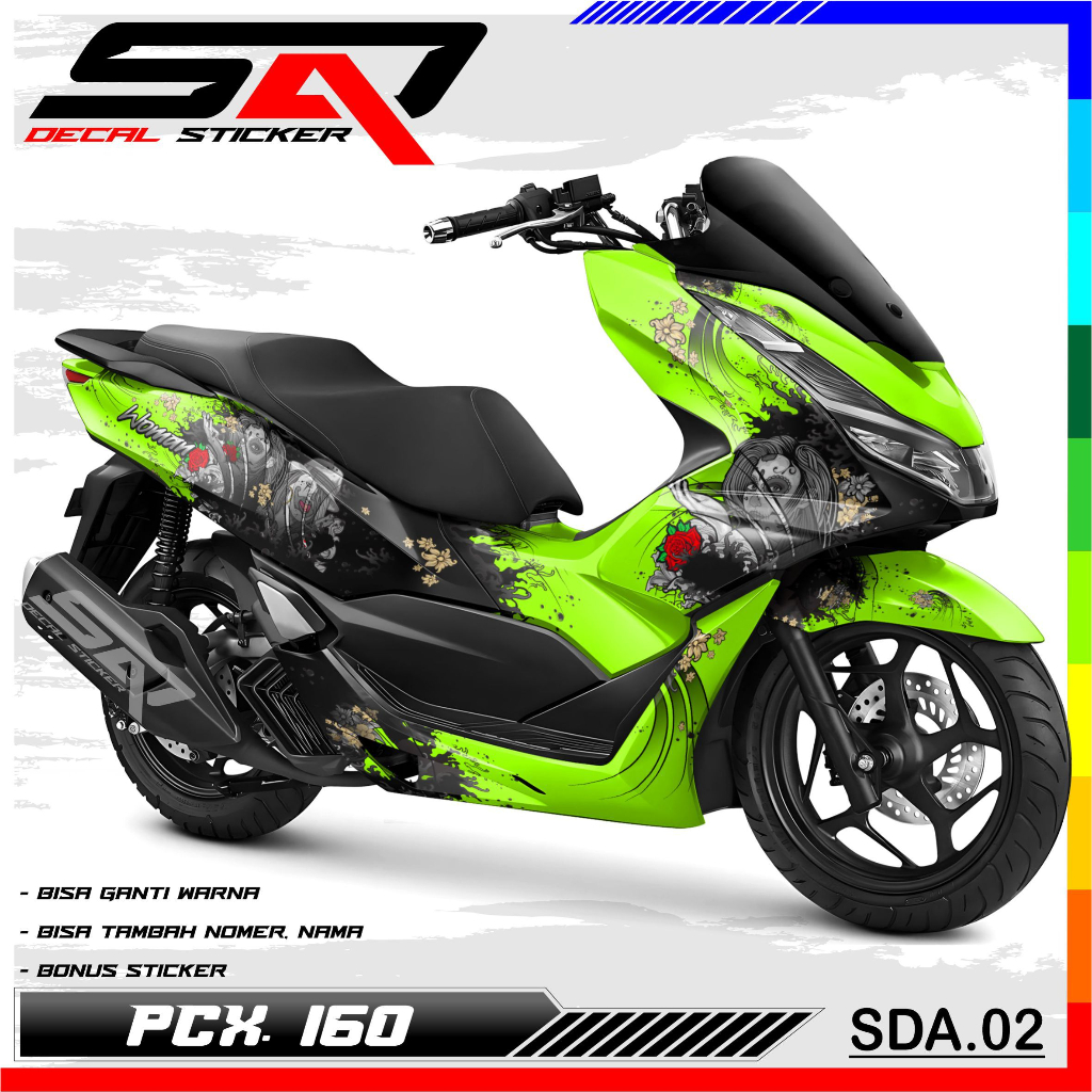 Decal Sticker Custom Full Body PCX 160 - DeKal Sticker Variation Motor ...