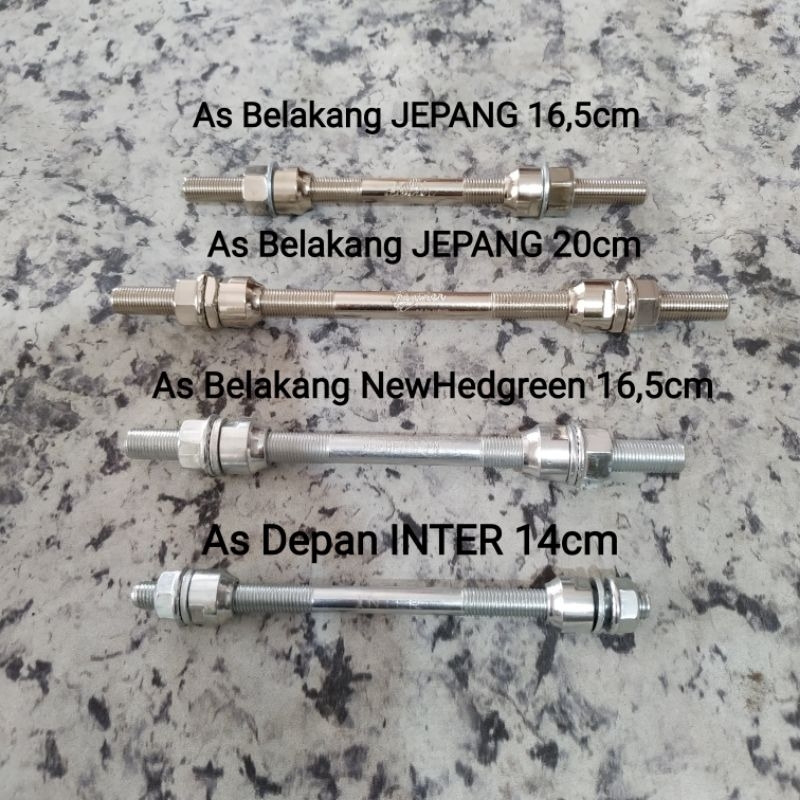 Front Rear Axle for Mini BMX Bikes 12 16 18 20 24 26 inch | Shopee ...