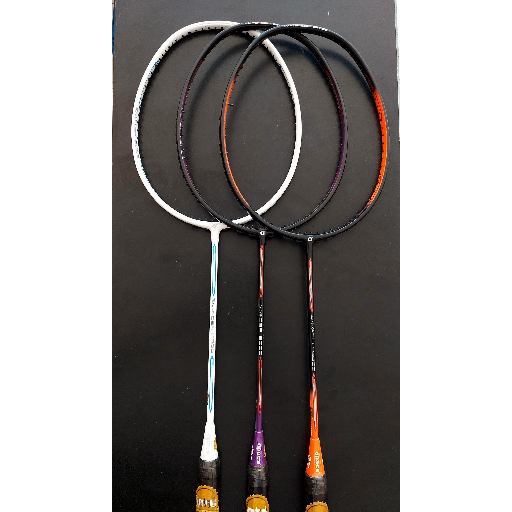 Apacs Badminton Racket NEW INVADER 5000 Grip 4U G1 Strong 33 lbs