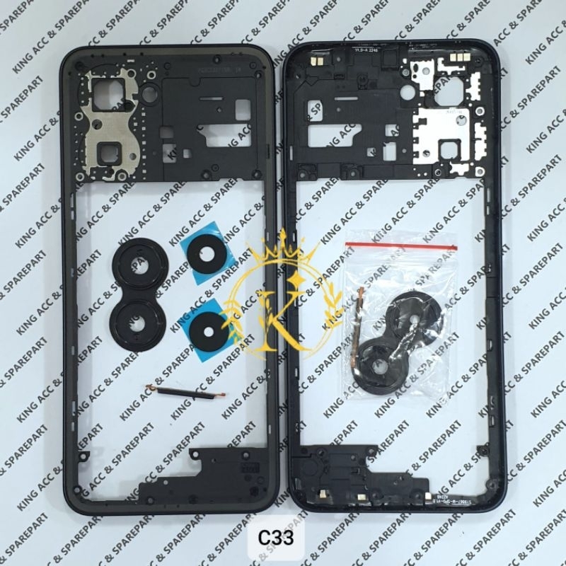 BEZZEL BAZEL CENTRAL ENGINE BONE BEZEL MIDDLE MIDDLE FRAME REALME C33 ...
