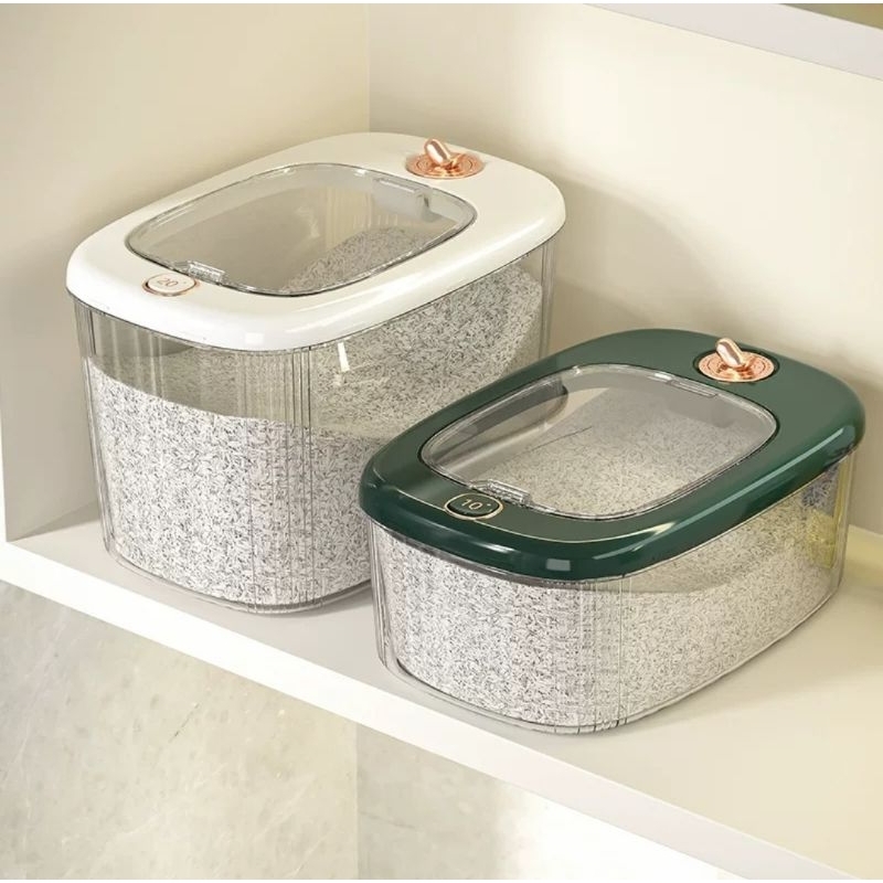 Aesthetic Rice Dispenser 6-12 kg Rice Storage Container | Shopee ...