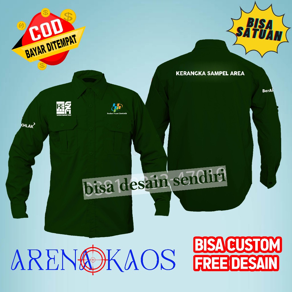 KEMEJA Ksa SHELL SHIRT FOR BPS BODY AREAS STATISTICS CENTER | Shopee ...