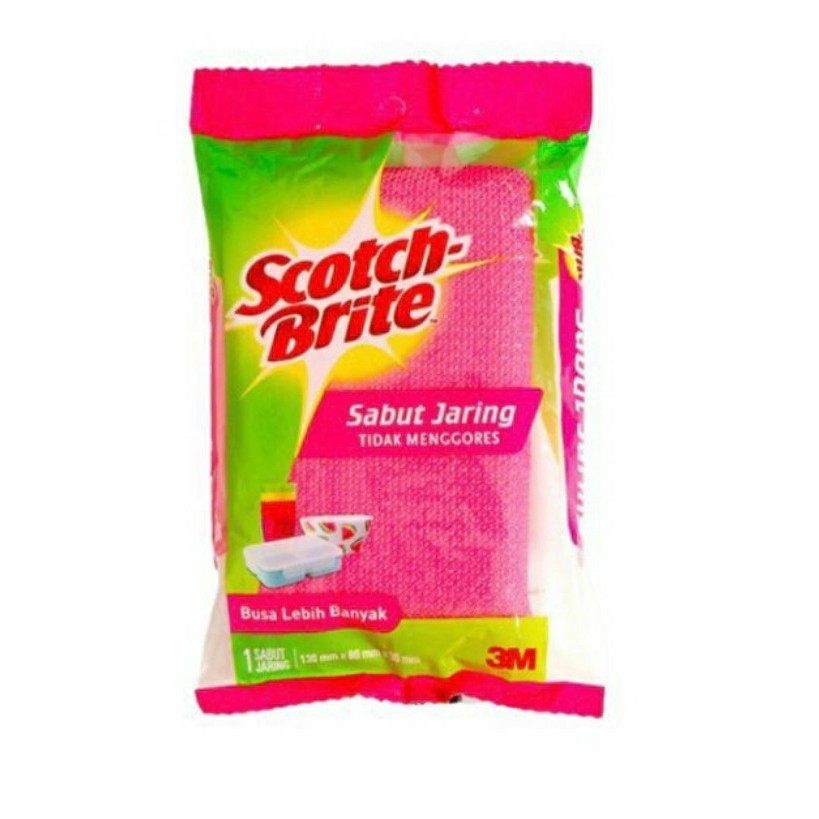 3m SCOTCH BRITE Pink Mesh Coir Sponge/Glass Dishwashing Coir | Shopee ...
