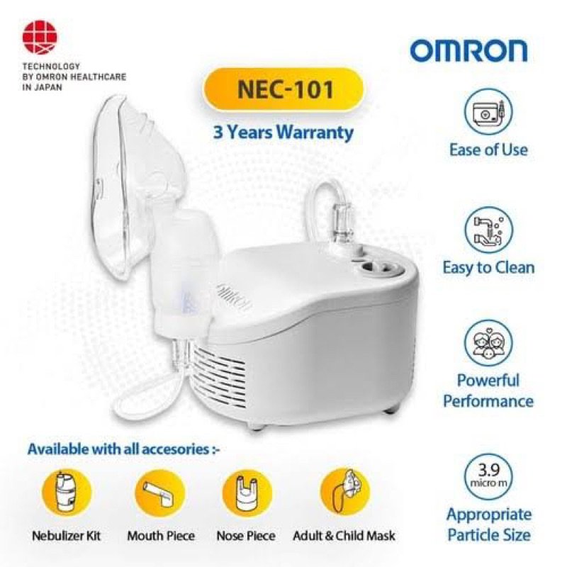 Omron NE-c101 Compressor Nebulizer Asthma Respiratory Therapy Steam ...