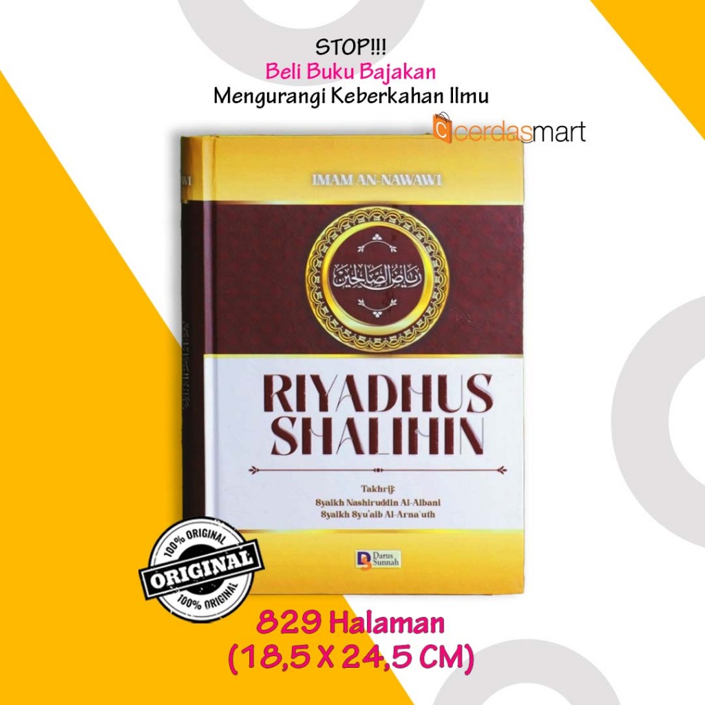 Riyadhus Shalihin Matan Book - Imam An Nawawi - Darus Sunnah | Shopee ...