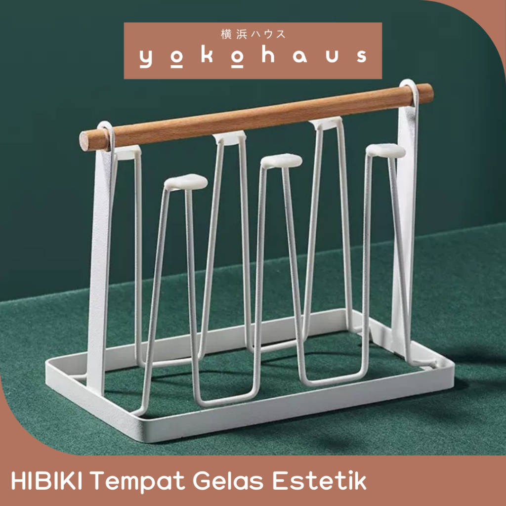 YOKOHAUS - HIBIKI Aesthetic Glass Drying Rack Stainless Steel Cup Rack ...