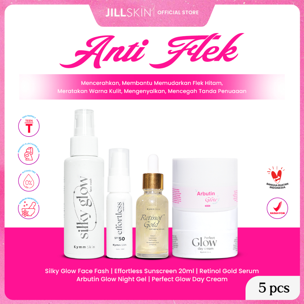 Jill SKIN Package Whitening with DNA Salmon 5pcs [ Glow Face Wash
