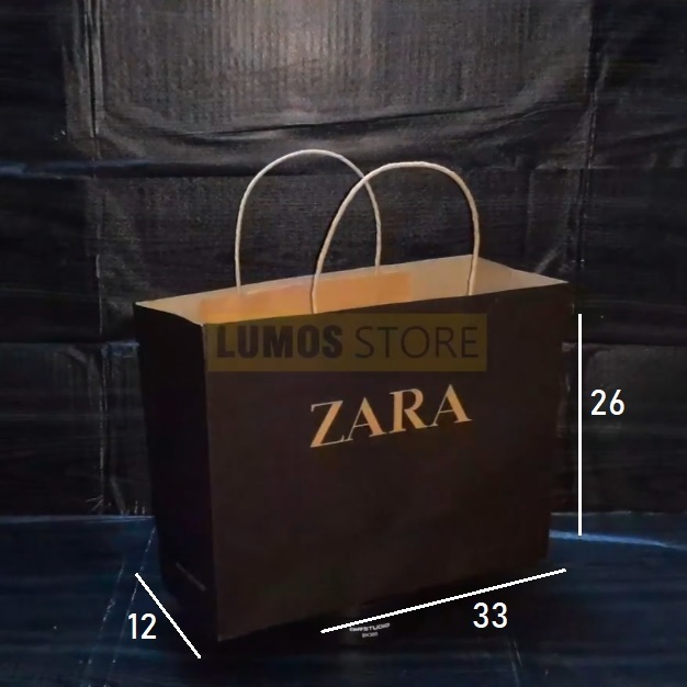 Zara landscape Paper bag 33x26 x 12 cm