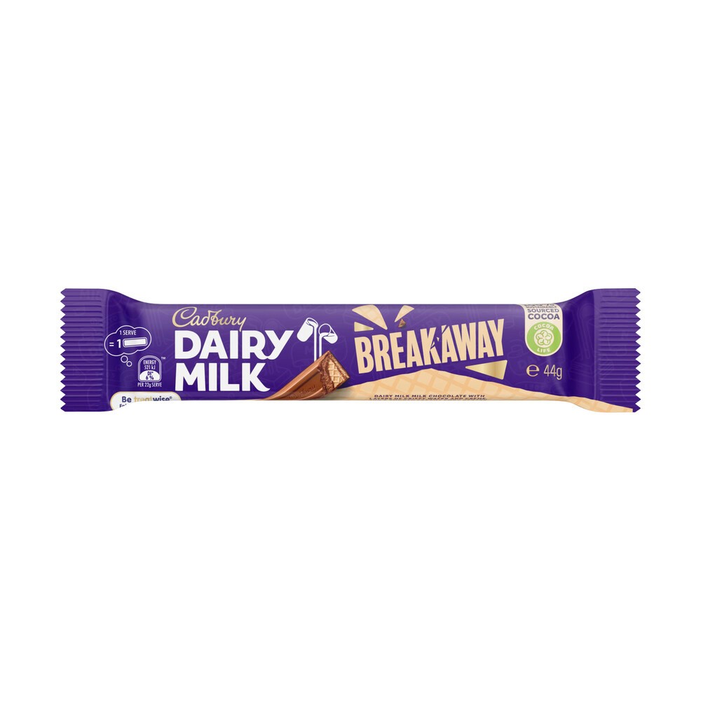 Cadbury Dairy Milk Breakaway Chocolate Bar | 44g Australia | Shopee ...