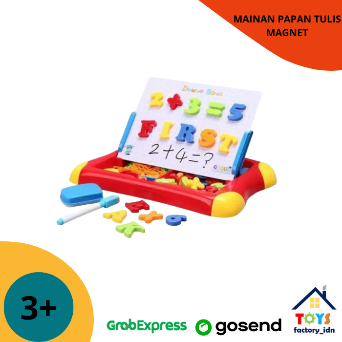 Educational Toy Drawing Board Magnetic Learning Case 2 in 1 Whiteboard ...