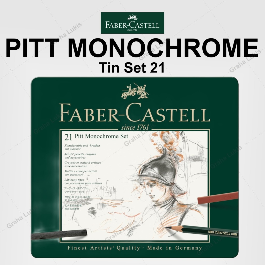 Pitt węgiel rysunkowy extra soft 3 szt. Blister faber-castell