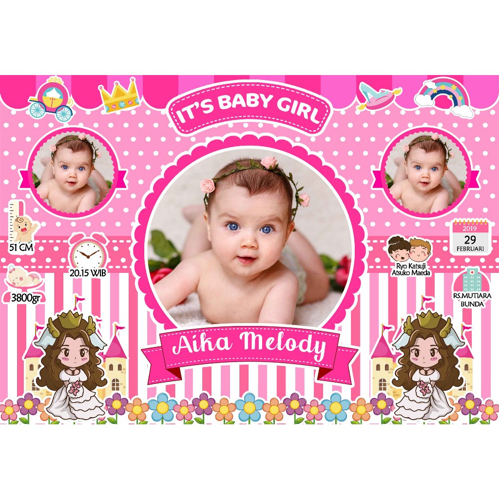 Print Large Size Baby BIODATA/Newborn Baby BIODATA/12 RS Baby BIODATA ...