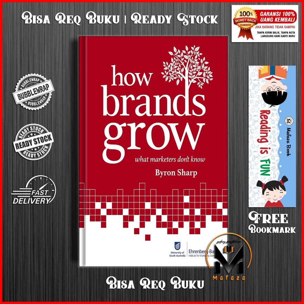 How Brands Grow: What Marketers Buttonscarves Know Byron Sharp (English ...