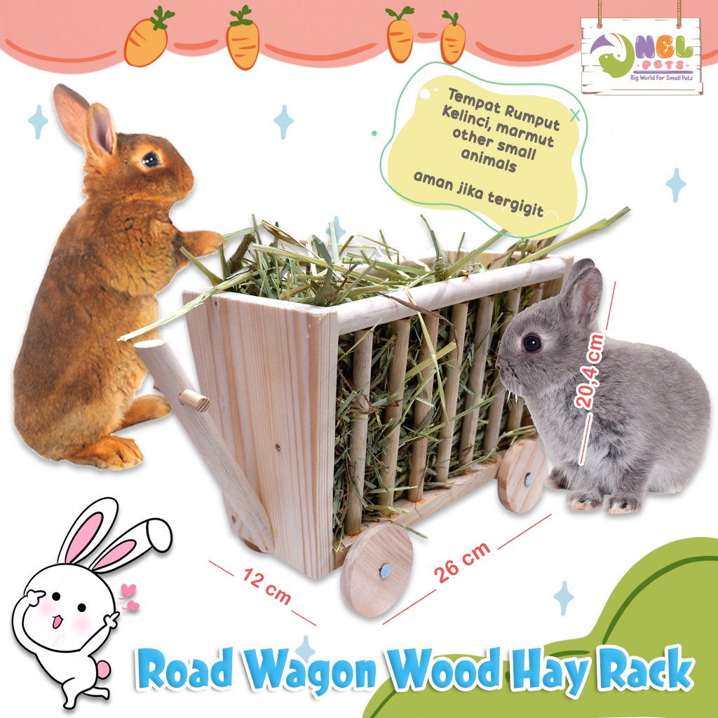 Road WAGON WOOD HAY RACK L/Grass Place HAY/HAY RACK/Rabbit Place To Eat ...