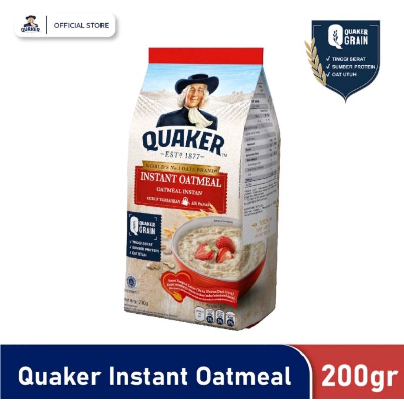 Quaker Instant Oatmeal 200g (exp 2026) | Shopee Philippines