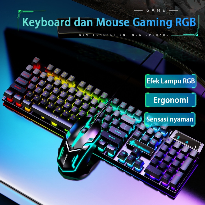 TOMBOL Rgb Gaming Keyboard And Mouse Combo Package - Mechanical ...